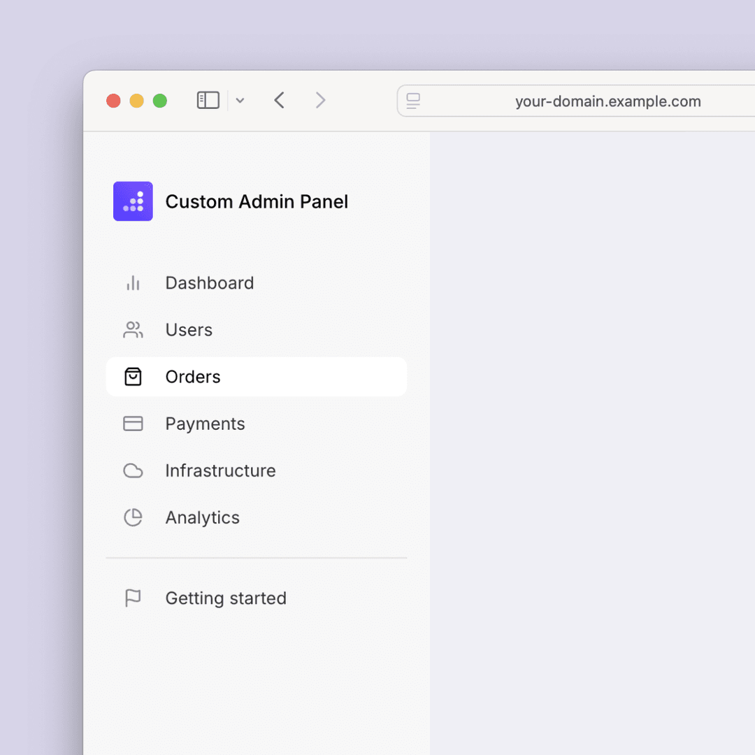 Example of a secure self-hosted Node.js admin panel