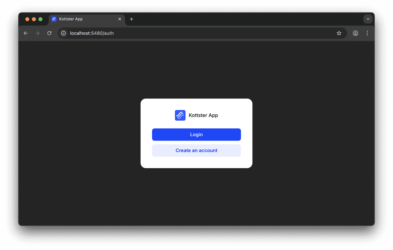 Screen after generating a Node.js admin panel using CLI.