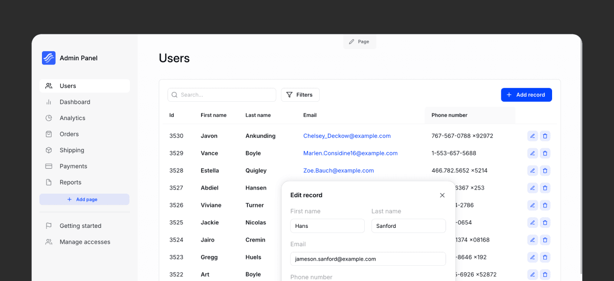 Node.js Admin Panel in 5 Minutes