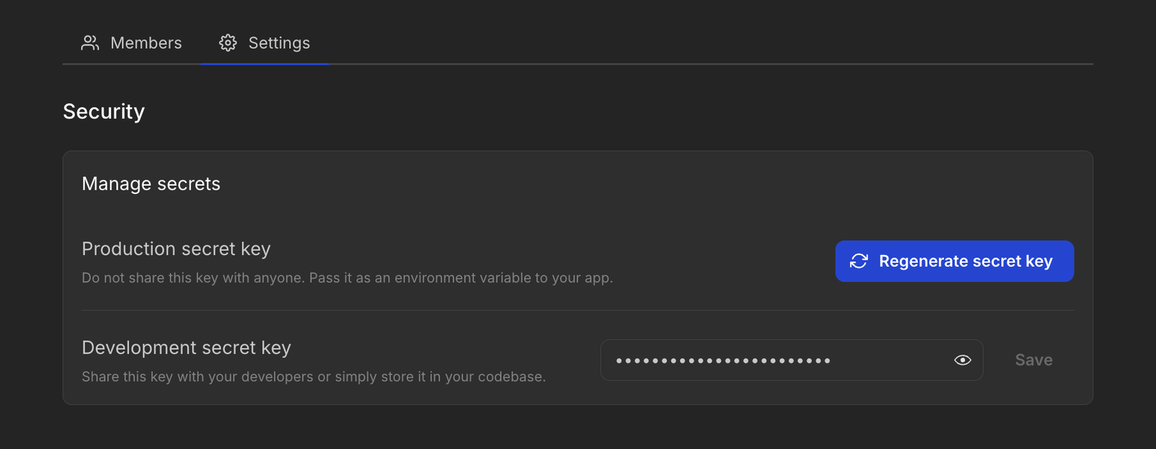 Updating secret production key for Kottster admin panel